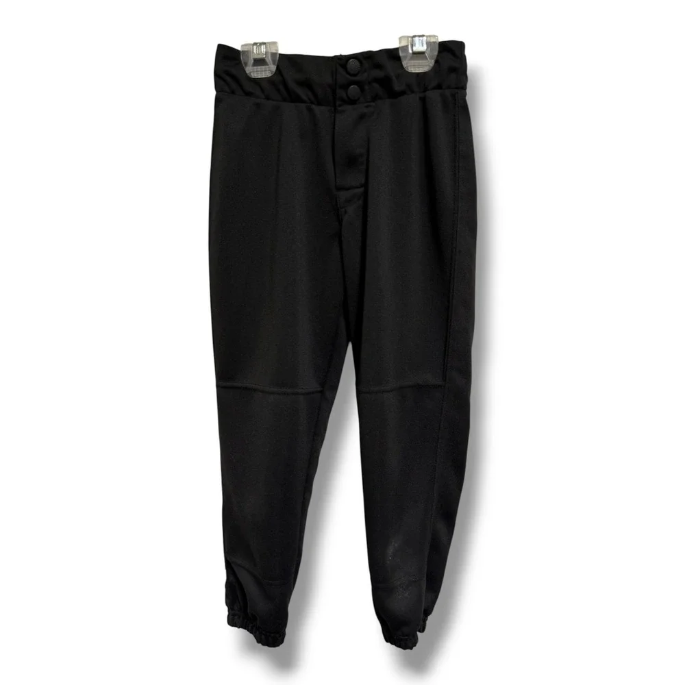 Worth Girls Black Softball Pants ACAGFP31 Youth‎ Medium Double Snap Athletic